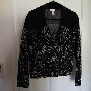 Printed Motorcycle Jacket